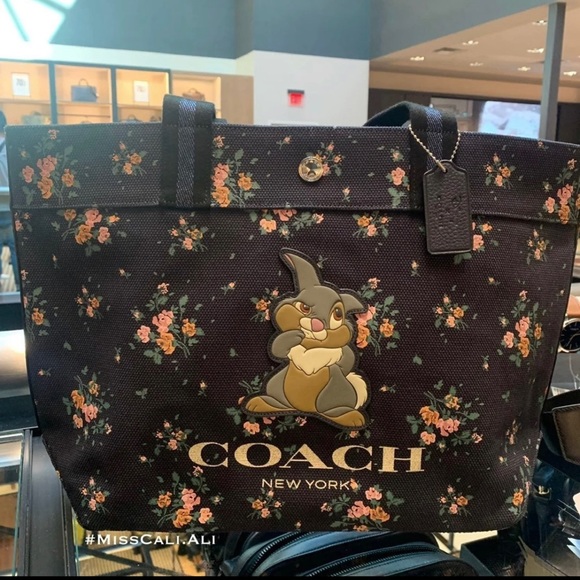 NWT COACH X Disney Limited Edition Thumper Tote Bag & Coin Bag Set - Picture 13 of 16